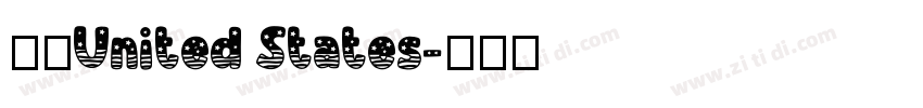 美国United States字体转换